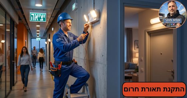 התקנת תאורת חרום