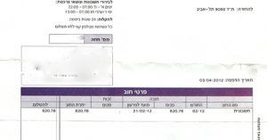חשבון חשמל מנופח גניבת חשמל